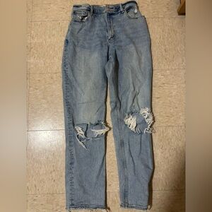 Abercrombie Women's Ripped Blue Jeans